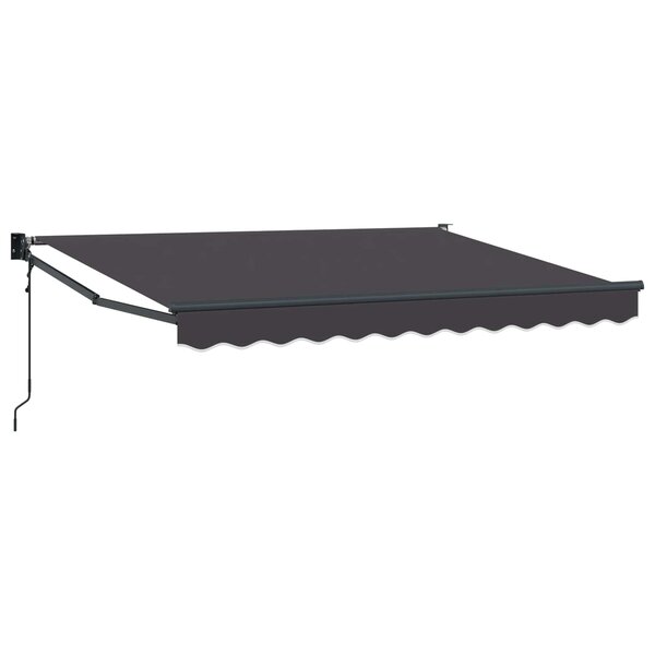 vidaXL Auvent rétractable électrique Anthracite 3 5 x 2 m