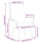 vidaXL Fauteuil relaxant en tissu rose pelucheux