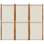 vidaXL Cloison de séparation 3 panneaux gris clair 210x180 cm