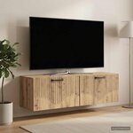vidaXL Meuble TV mural 98 x 31 x 30 cm Chêne artisanal