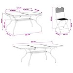 vidaXL Ensemble de salle à manger pour jardin 7 Pièces Anthracite