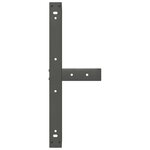 vidaXL Pieds de table basse en T  2 pièces  anthracite  60 x 25 x (30-31) cm  acier