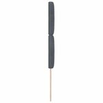 vidaXL Tête de lit avec tête de lit Gris foncé 90 cm Cuir synthétique
