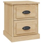vidaXL Table de chevet chêne sonoma 39x39x47 5 cm bois d'ingénierie