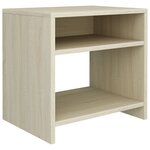 vidaXL Tables de chevet 2Pièces Chêne sonoma 40x30x40cm Bois d'ingénierie