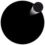 vidaXL Couverture de piscine Noir 381 cm PE