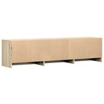 vidaXL Meuble TV avec LED Sonoma 165 x 34 x 40 cm Bois d'ingénierie
