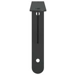 vidaXL Supports d'étagères 4 Pièces 23 5x2 5x15 5cm noir acier inoxydable