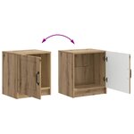 vidaXL Cabinet de chevet Chêne artisanal 43 x 34 5 x 47 cm