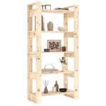 vidaXL Bibliothèque/Séparateur de pièce 80x35x160 cm Bois massif
