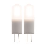 Lot de 2 pépites LED G4 - 5W - Blanc chaud - 100 Lumen - 3000K - A+ - Zenitech