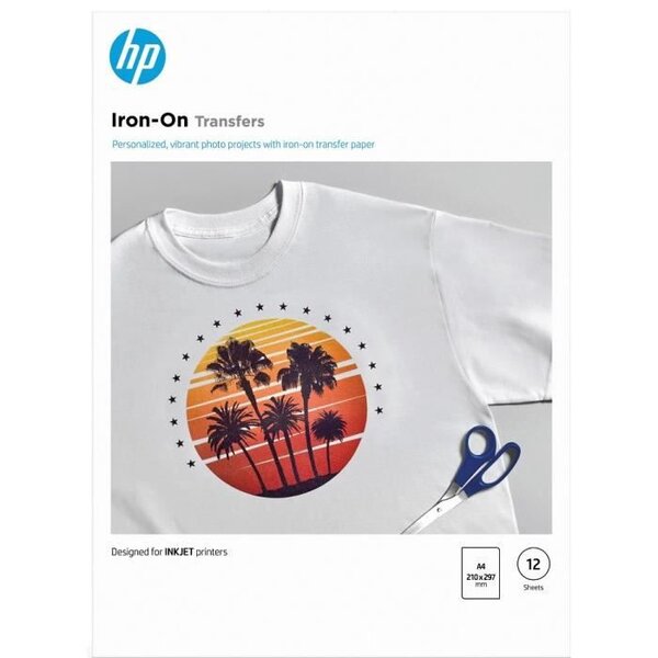 Hp papier transfers - 12 feuilles - a4 - 210 x 297 mm