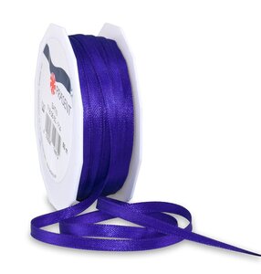 Satin double face 50-m-rouleau 6 mm indigo