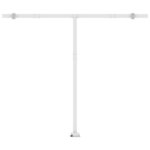 vidaXL Auvent automatique sur pied 400x300 cm Bleu et blanc