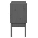 vidaXL Buffet Gris 110x40x78 cm Bois massif de pin