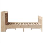 vidaXL Cadre de lit sans matelas 135x190 cm bois de pin massif