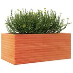 vidaXL Jardinière cire marron 110x60x45 5 cm bois de pin massif