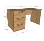 Bureau SAM - 3 tiroirs  espace de travail