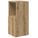 vidaXL Meuble d'angle Blanc 25 5x25x55cm Bois d'ingénierie