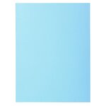 Paquet 100 Chemises Super 210 - 24x32cm - Bleu Clair - X 5 - Exacompta
