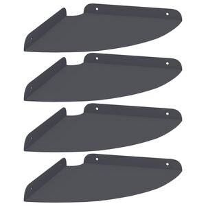 vidaXL Étagère Flottante d'Angle 4 pc Anthracite 24 x 24 x 2 3 cm