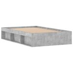 vidaXL Cadre de lit gris béton 120x200 cm