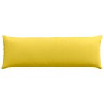 vidaXL Coussins de canapé 2 Pièces Jaune clair 120 x 40 cm tissu