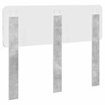 vidaXL Tête de lit Gris béton 135 cm Bois d'ingénierie