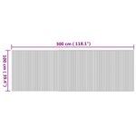 vidaXL Tapis rectangulaire naturel 100x300 cm bambou