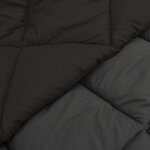 vidaXL Duvet d'été simple Noir et anthracite 240 x 260 cm Microfibre