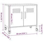vidaXL Armoire de rangement Orange 60x35x56 cm Acier