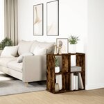 vidaXL Étagère séparatrice de pièce chêne fumé 69 5x29x69 5 cm