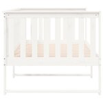 vidaXL Lit de jour blanc 100x200 cm bois de pin massif