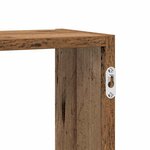 vidaXL Étagère cube murale 5 compartiments vieux bois bois ingénierie