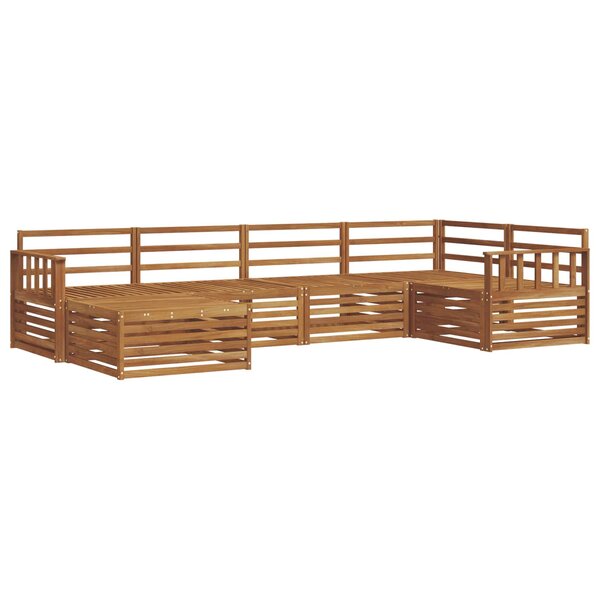vidaXL Ensemble de canapés d'extérieur 6 pc Naturel