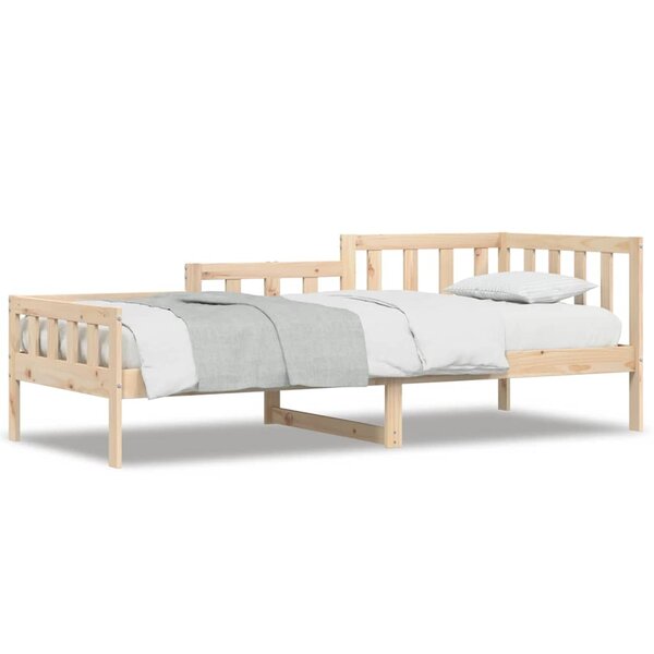 vidaXL Lit de jour sans matelas 80x200 cm bois de pin massif