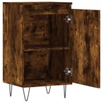 vidaXL Buffets 2 Pièces chêne fumé 40x35x70 cm bois d'ingénierie