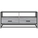 vidaXL Table basse sonoma gris 100x50x45 cm bois d'ingénierie et métal