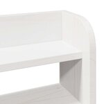 vidaXL Cadre de lit avec tête de lit sans matelas blanc 75x190 cm