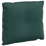 vidaXL Coussin de Dos Vert foncé 60 x 50 cm Tissu en velours côtelé