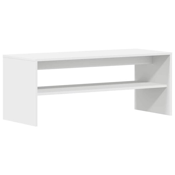 vidaXL Meuble TV Blanc 100 x 40 x 40 cm Aggloméré
