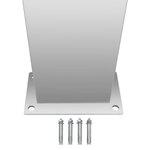 Vidaxl douche d'extérieur acier inoxydable carré