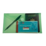 Sachet De 5 Mini Pochettes-enveloppes Polypropylène - 25x13 5cm - Couleurs Assorties - Exacompta