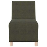 vidaXL Unité de Sofa Modulaire Sans Accoudoirs Vert armée