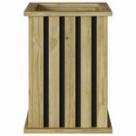 vidaXL Jardinière Marron 33 x 33 x 45 cm Pin imprégné