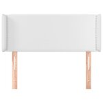vidaXL Tête de lit avec oreilles Blanc 103x16x78/88 cm Similicuir