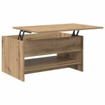 vidaXL Table basse Chêne artisanal 80 x 50 5 x 41 5 cm
