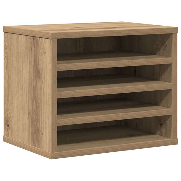 vidaXL Organiseur de bureau chêne artisanal 36 x 26 x 29.5 cm