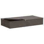 vidaXL Boîte de rangement 2 Pièces Gris 90 x 48 x 15 cm Tissu intissé
