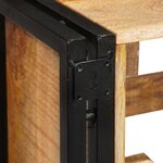 vidaXL Étagère à vin 100 x 45 x 33 cm Bois de mangue brut solide